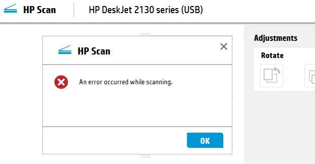 Correzione: si è verificato un errore durante la scansione sui dispositivi HP