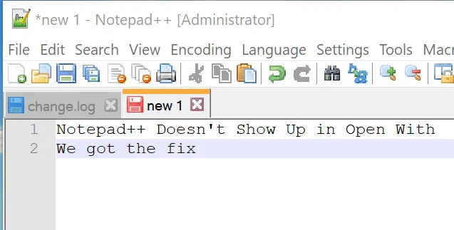 Corrigir o Notepad ++ não aparece ao abrir com