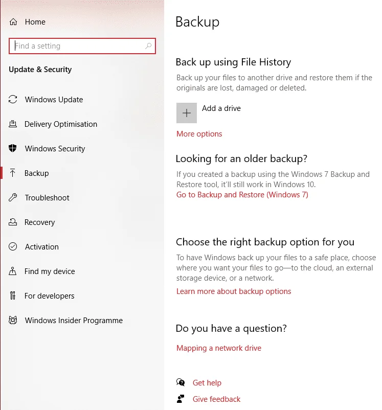 Windows 10: Sao lưu và khôi phục dữ liệu