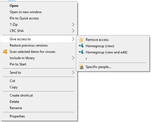 Windows 10: Cách chia sẻ / hủy chia sẻ thư mục