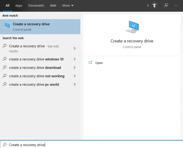 Windows 10: Cómo hacer un disco de recuperación