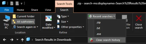 Windows 10: Cómo borrar el historial de búsqueda del Explorador de archivos