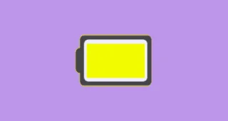 Licône de la batterie de liPhone/iPad est jaune