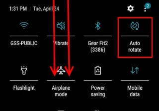Galaxy S9: Schermrotatie in-/uitschakelen