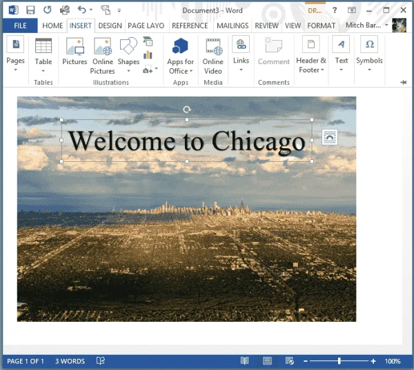 Word 2016: Jak ustawić tło