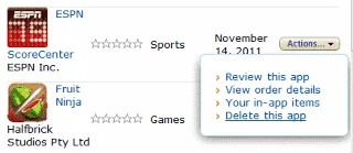 Apps verwijderen van Kindle Fire