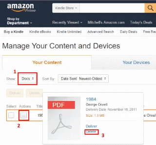 Jak usunąć książki i dokumenty z Kindle Fire HD8 i HD10?