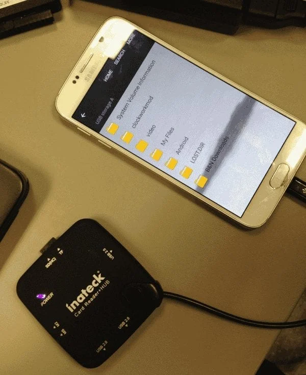 Kết nối thẻ Micro SD với Galaxy S6