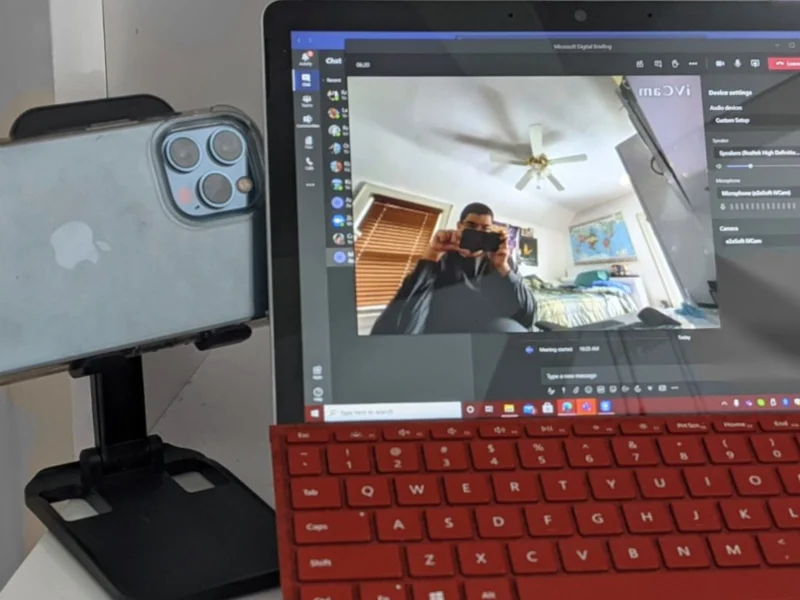 Cara menggunakan iPhone atau iPad Anda sebagai webcam di Microsoft Teams di Windows 10