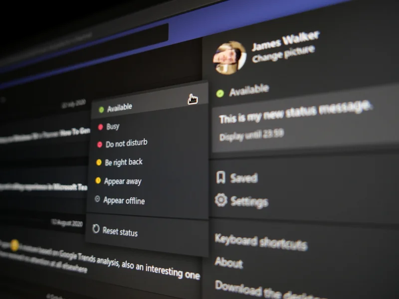 Come rendersi disponibile, occupato o offline in Microsoft Teams