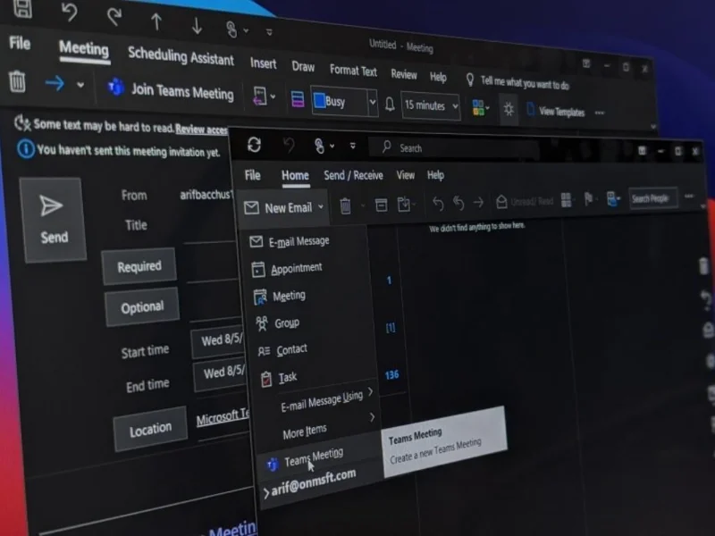 Outlook에서 Microsoft Teams 모임을 설정하는 방법