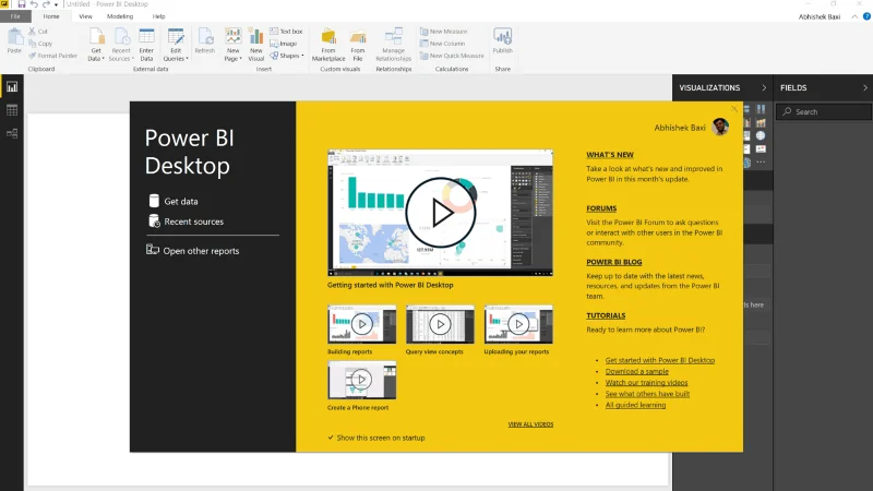 Bắt đầu với Power BI Desktop
