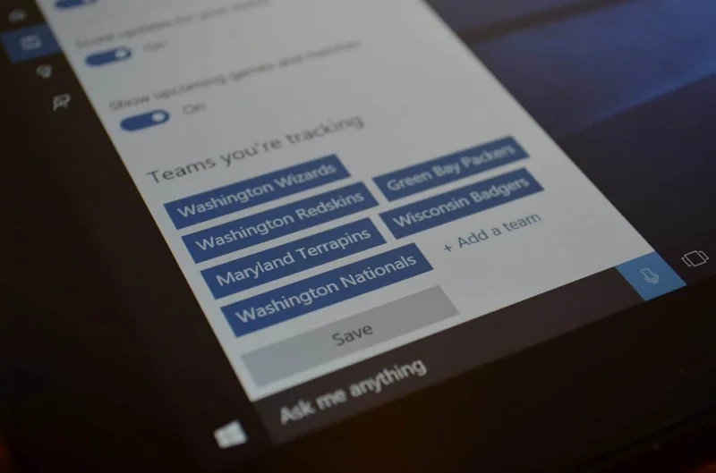Windows 10 Come: monitorare le tue squadre preferite con Cortana