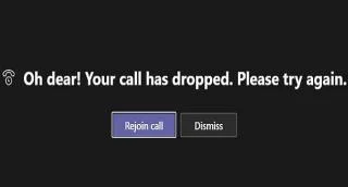 Sửa lỗi Microsoft Teams: Oh Dear! Cuộc gọi của bạn đã bị gián đoạn