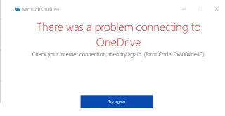 Cách sửa lỗi OneDrive 0x8004de40 trên Windows