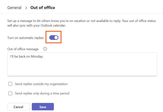 Teamsで不在通知を設定する方法 | Zapier