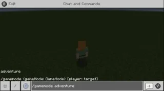 Commande du mode de jeu Minecraft