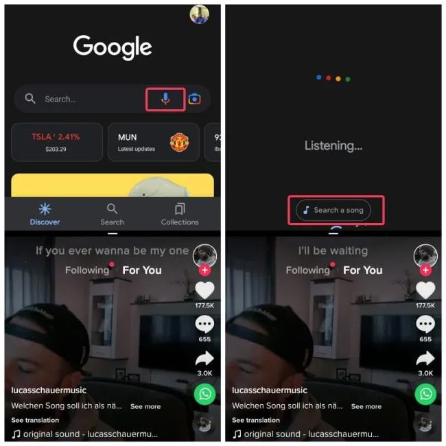găsiți melodii cu asistentul Google