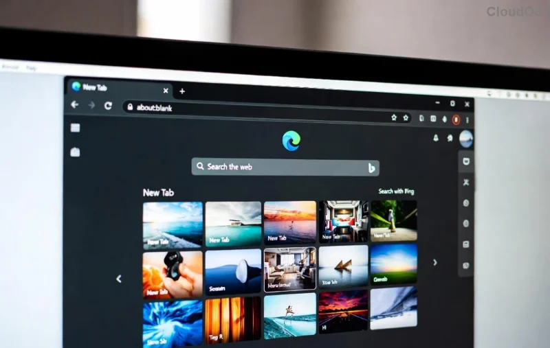 Stapsgewijze afbeelding voor het wissen van de cache van Microsoft Edge om een ​​fout in de Windows Update-catalogus op te lossen.