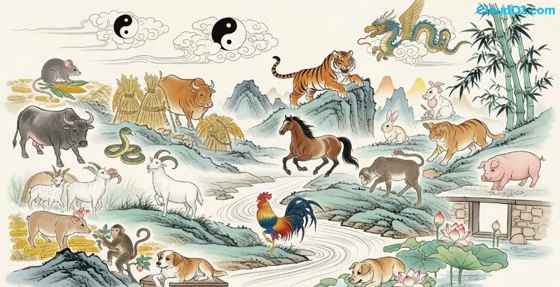 Illustration carrière succès Coq 1993 astrologie chinoise