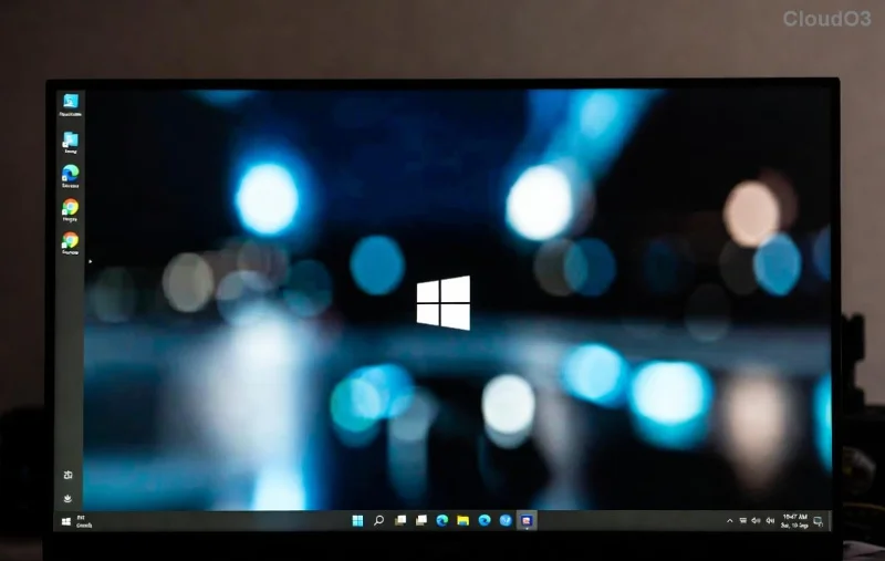 Pantalla de actualización del BIOS en una computadora portátil con Windows 11