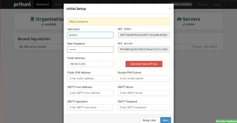 Configurați un server VPN cu Pritunl pe Ubuntu 14.04