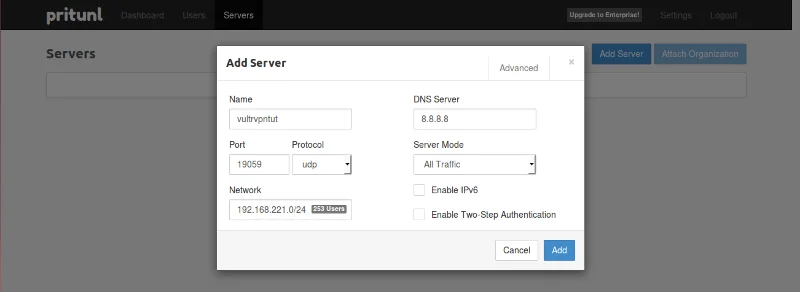 Configurați un server VPN cu Pritunl pe Ubuntu 14.04