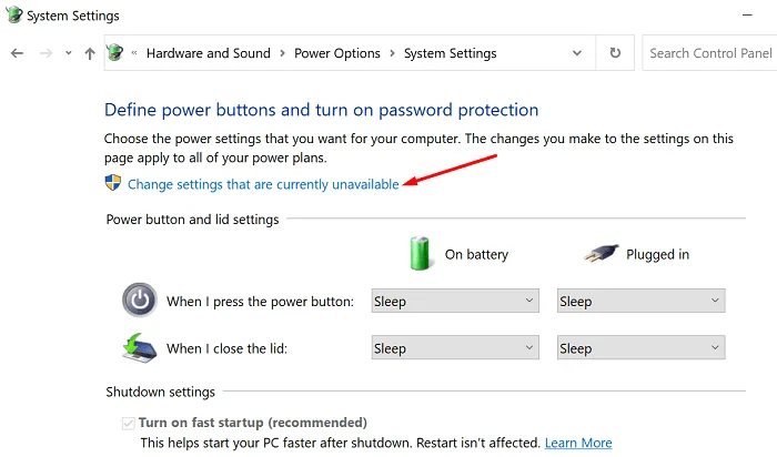 Tại sao “Bật Khởi động nhanh” lại bị xám trên Windows?
