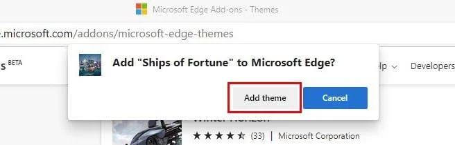 Cum se descarcă teme noi pentru Microsoft Edge