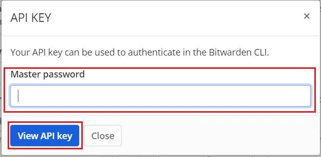 Bitwarden: Cara Melihat Kunci API Anda