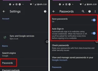 أوقف Chrome من المطالبة بحفظ كلمة المرور
