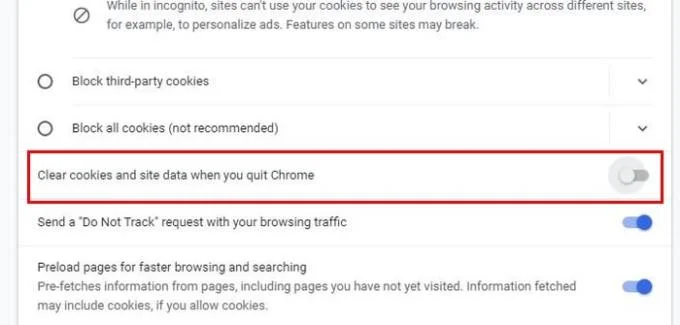 Cách bật và xóa cookie trong Chrome, Firefox và Chrome