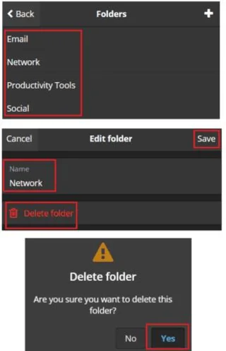 Bitwarden：フォルダを編集または削除する方法
