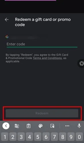 Een Google Play-cadeaubon inwisselen