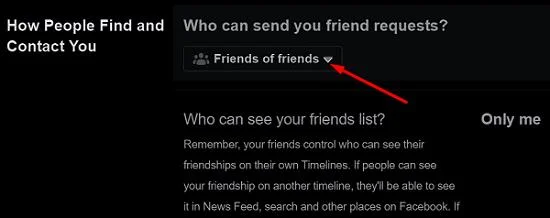 Facebook：友達リクエストを非表示にする方法