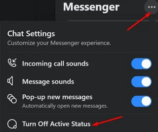 Facebook：アクティブステータスを非表示にする方法
