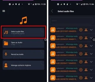 Come tagliare un messaggio audio in WhatsApp