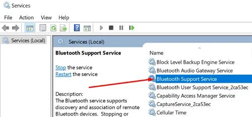Windows10でのBluetoothトグルの欠落を修正