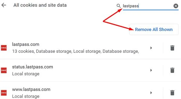 Lastpass：聯繫服務器時發生錯誤