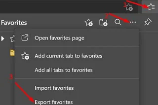 Przenieś ulubione Microsoft Edge na inny komputer