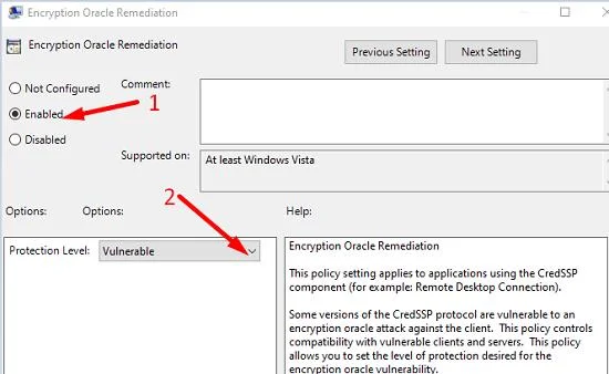 Solucionar errores de autenticación de escritorio remoto de Windows 10