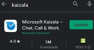 Correção: o Microsoft Kaizala não está funcionando corretamente
