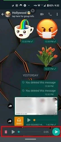 送信する前にWhatsAppオーディオを聞く方法