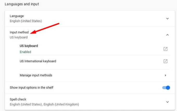 Chromebook：言語設定を変更する方法