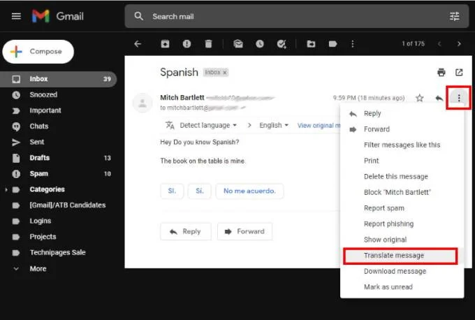 Gmail: jak przetłumaczyć e-mail