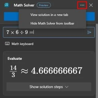 Jak wyłączyć Microsoft Edge Math Solver