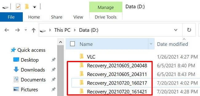 Windowsファイルリカバリを使用してデータをリカバリする方法