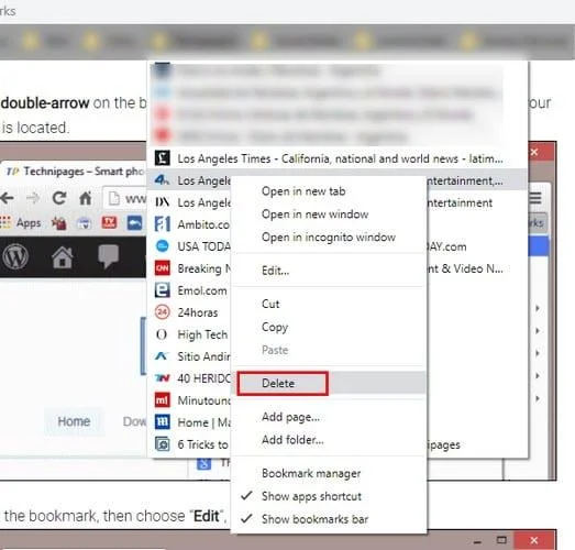 Bladwijzers beheren in Google Chrome