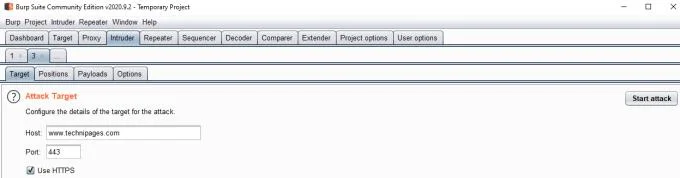 Como usar o Burp Suite Intruder para testar campos da web potencialmente vulneráveis