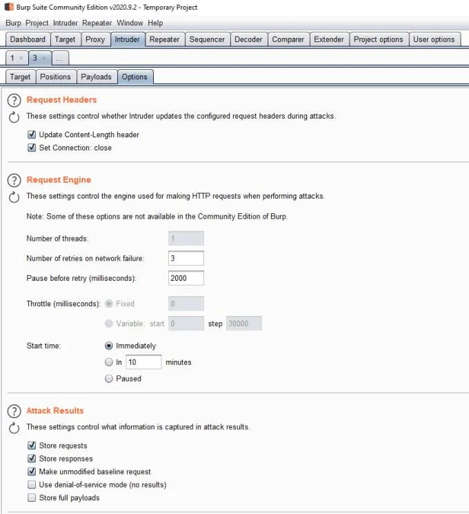Como usar o Burp Suite Intruder para testar campos da web potencialmente vulneráveis